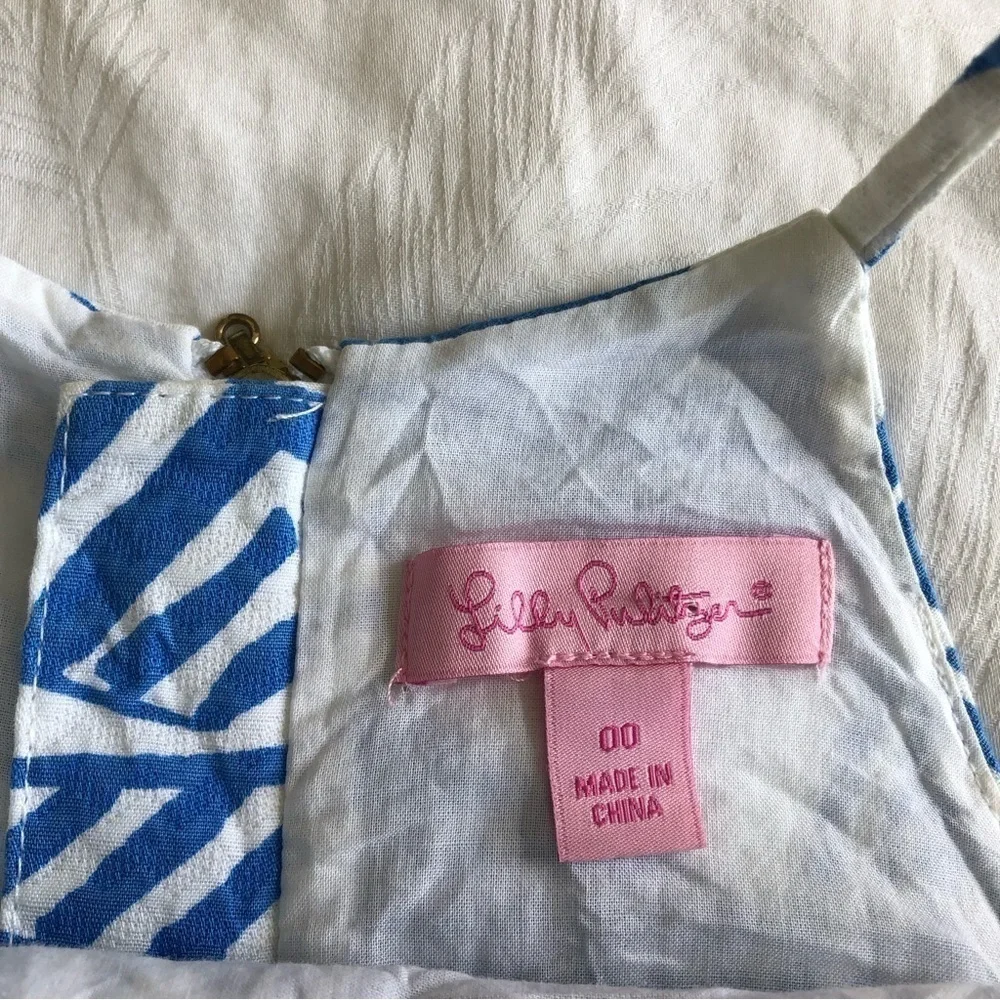 Lilly Pulitzer Annabelle Bay Blue Yacht Shift Dress - Picture 10 of 13